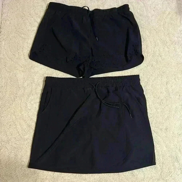 Avalanche Pants - Women’s Skort and Short set size Large black Avalanche and RBX Golf Tennis